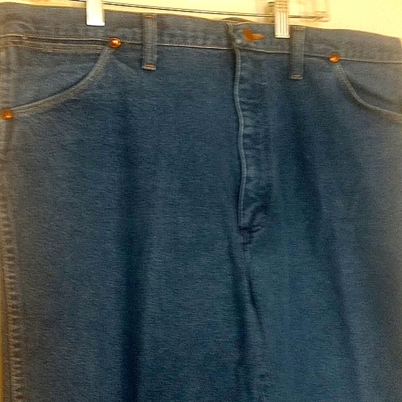 Wrangler men's blue denim jeans size 40x30 - Picture 2 of 7